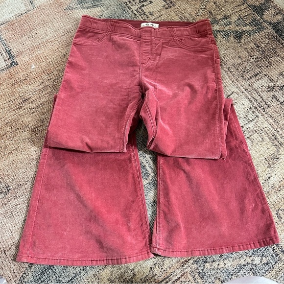 Free People Coral Corduroy Pull On Pants sz 31 - Picture 3 of 7